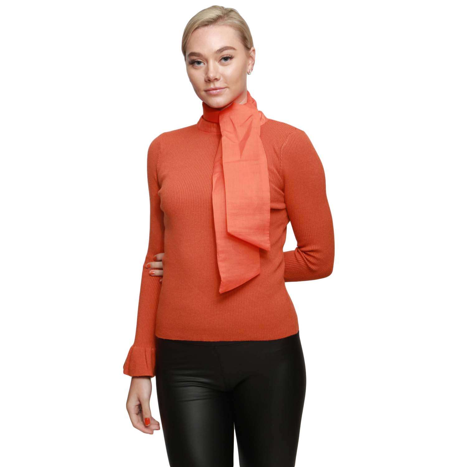 orange-jumper-stretchy-knit-with-collar-bow-bulk