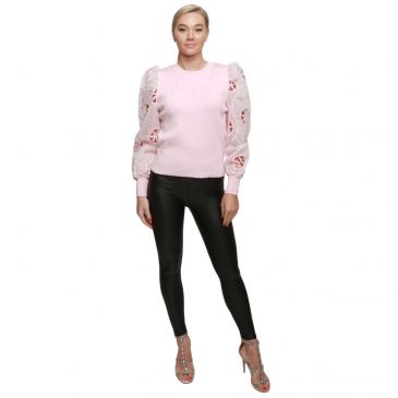 pink-jumper-knit-body-shimmer-lace-floral-detailed-sleeve-bulk